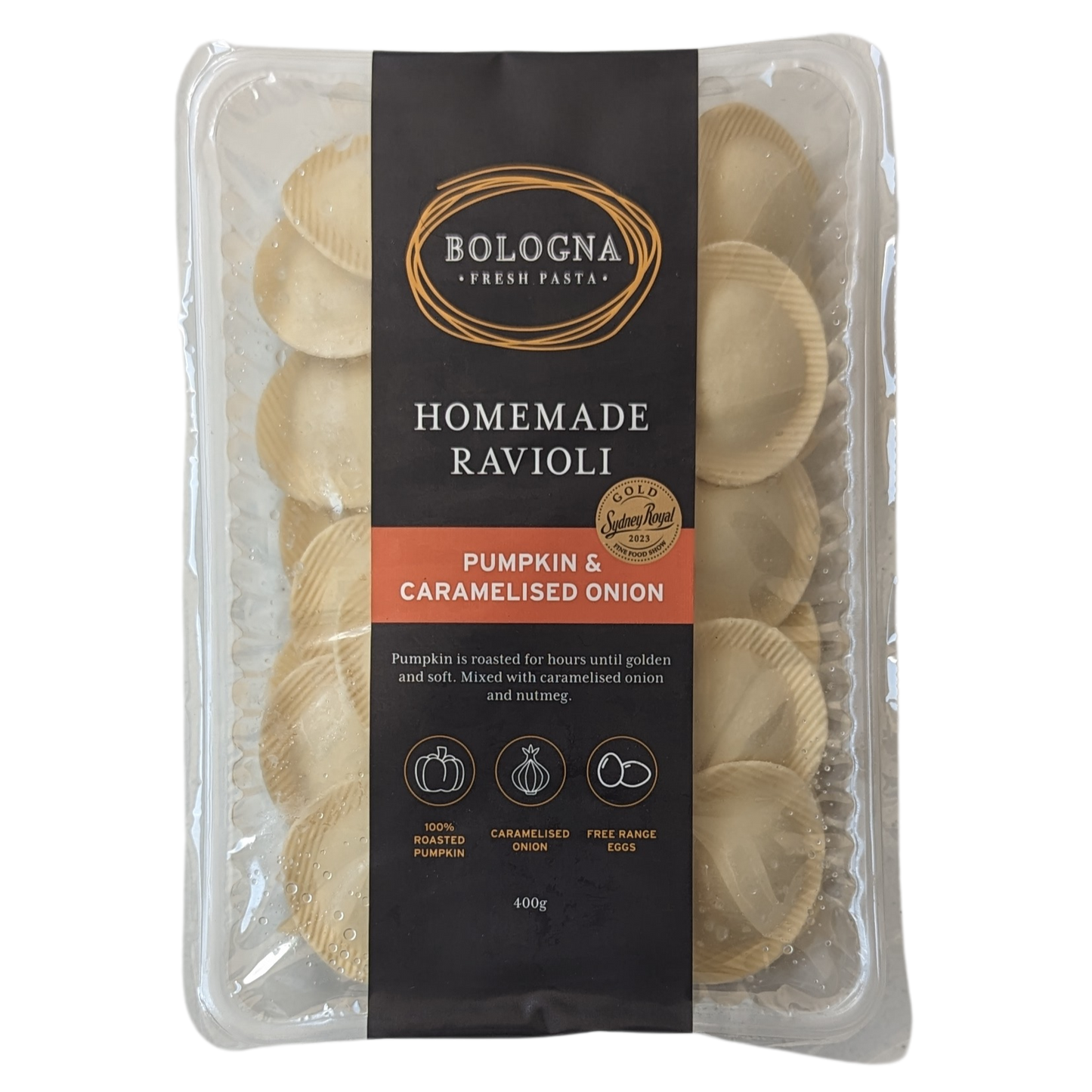 Pumpkin & Caramelised Onion Ravioli (400g)