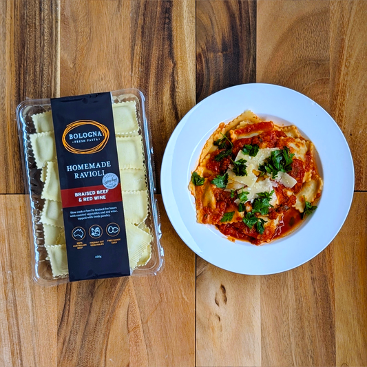 Braised Beef & Red Wine Ravioli (400g)