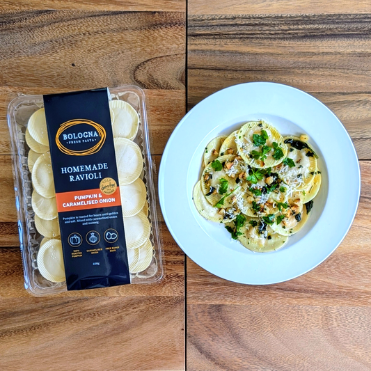 Pumpkin & Caramelised Onion Ravioli (400g)