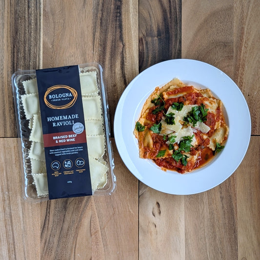 Braised Beef & Red Wine Ravioli (400g)
