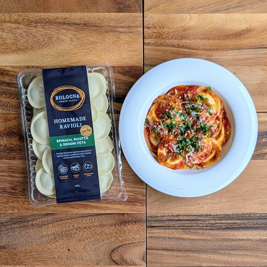 Spinach, Ricotta & Dodoni Feta Ravioli (400g)